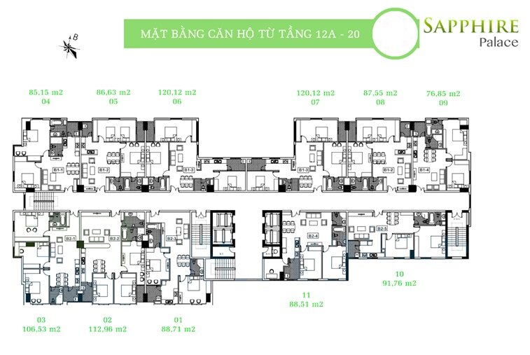 mat bang tang 13 - 20 chung cu so 4 chinh kinh